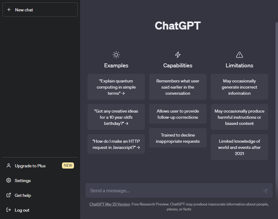 ChatGPT-3.5 开始。编写您的第一个提示