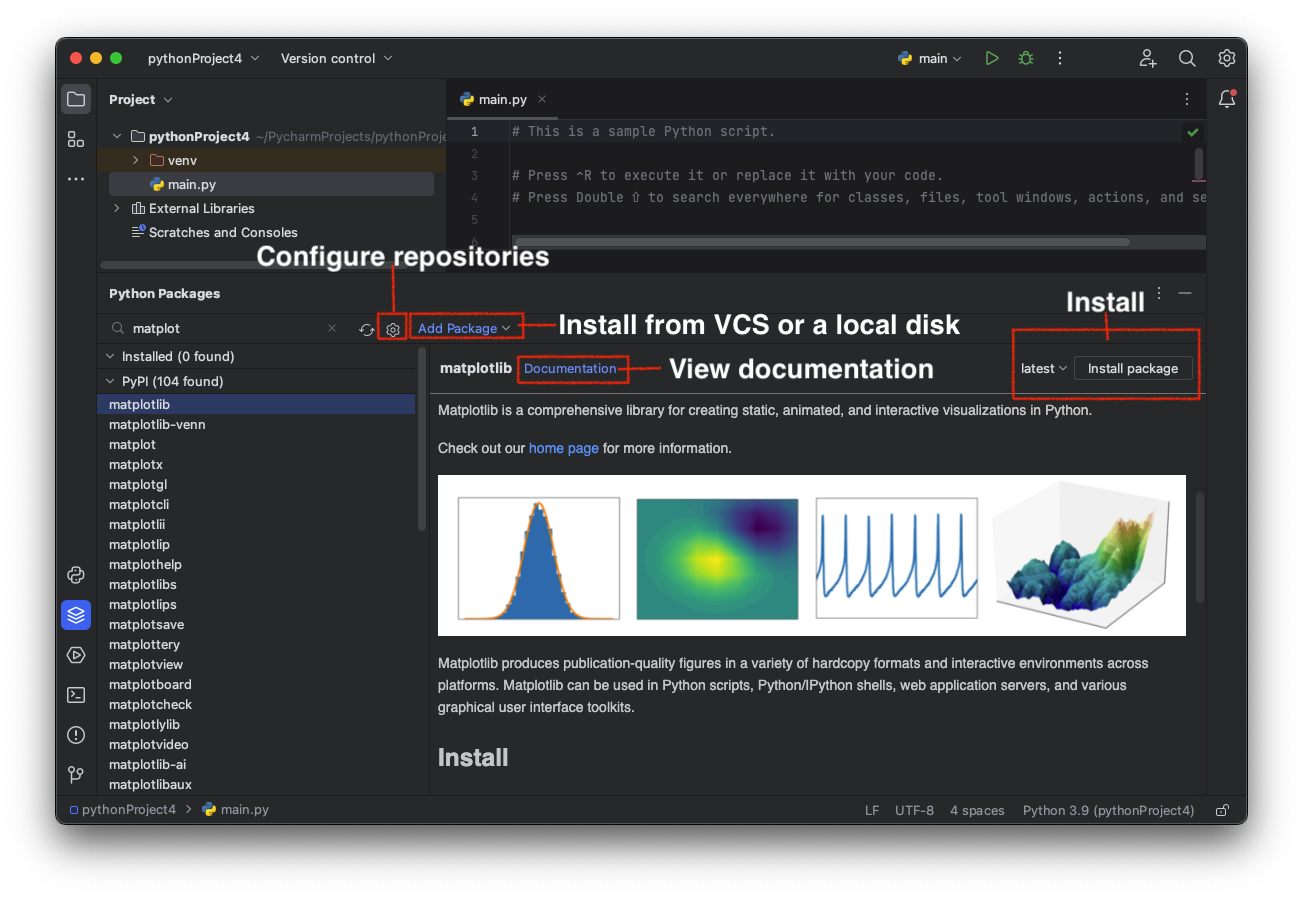 Pycharm 基础知识。安装 Python 包