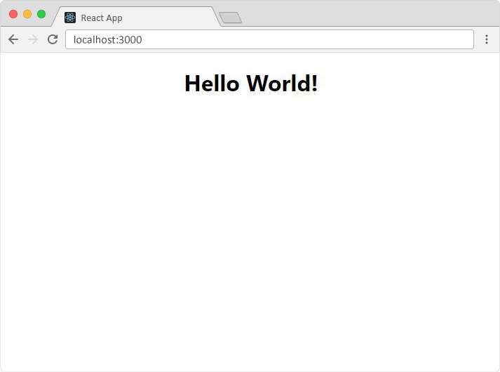 React 中的 Hello World