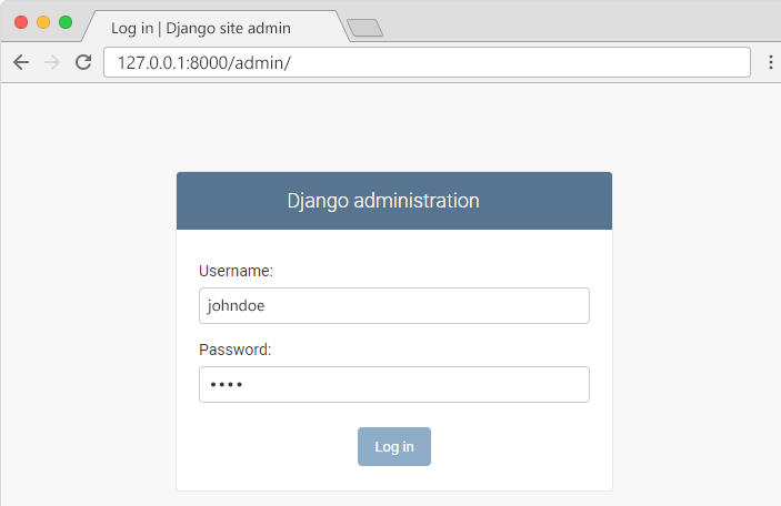 Django 管理员登录